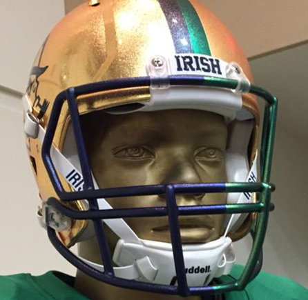 Notre Dame Fighting Irish 2015 Shamrock Series HydroFX Revolution Speed Mini Helmet
