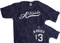 A-Roids baseball shirt