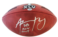 Aaron Rodgers Autograph Super Bowl MVP Football