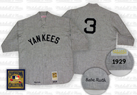 Babe Ruth 1929 New York Yankees Road Jersey