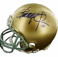 Brady Quinn Signed Notre Dame mini helmet