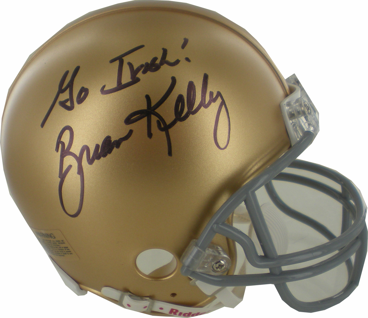 Brian Kelly autographed Notre Dame Mini Helmet