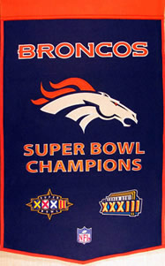 Denver Broncos Dynasty Banner Wool