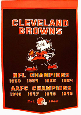 Cleveland Browns Dynasty Banner Wool