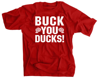 Buck You Ducks! Rose Shirt