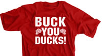 Buck You Ducks! Scarlet Shirt