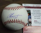 Chipper Jones autographed baseball with James Spence Authenticity