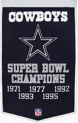 Dallas Cowboys Dynasty Banner Wool