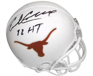 Earl Campbell autographed Texas Longhorns mini helmet
