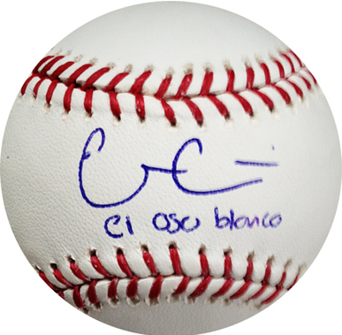 Evan Gattis Signed El Oso Blanco MLB Baseball