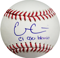 Evan Gattis Autographed El Oso Blanco MLB Baseball