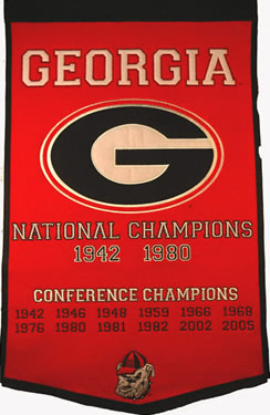 Georgia Bulldogs Dynasty Banner Wool