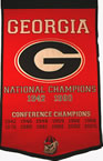 Georgia Bulldogs Dynasty Banner