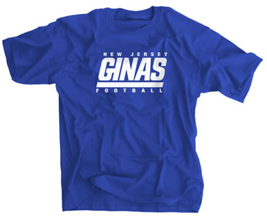 New Jersey Ginas Football Shirt