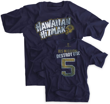 Hawaiian Hitman 5 His Mission Destroy USC Navy shirt