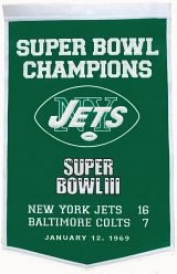 New York Jets Dynasty Banner Wool