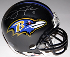 Joe Flacco Autographed Baltimore Ravens mini helmet