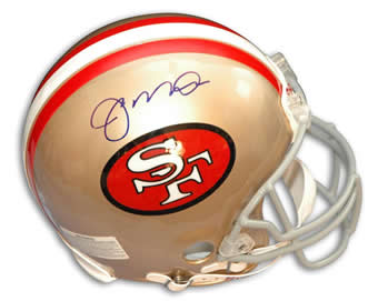 Joe Montana autographed San Francisco 49ers mini helmet
