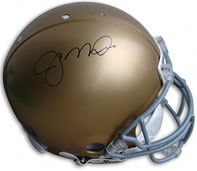 Joe Montana signed Notre Dame mini helmet