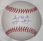 Jordan Schafer autograph baseball with certificate of authenticity