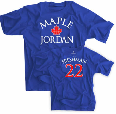 Maple Jordan KU Basketball Shirt