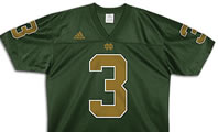 Michael Floyd Notre Dame Dark Green Adidas #3 jersey