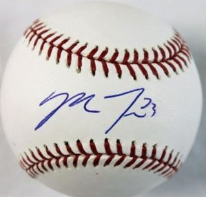 Mike Trout autographed MLB baseball with COA