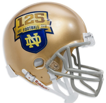 Notre Dame 125th Anniversary Football Mini Helmet