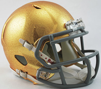 Notre Dame HydroFx Revolution Speed New Gold Mini Helmet