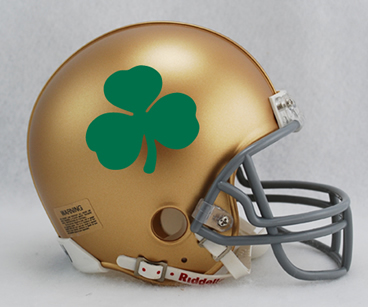 Notre Dame Shamrock Riddell Replica Full Size Helmet