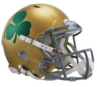 Notre Dame Fighting Irish SHAMROCK Authentic Speed NCAA Football Helmet