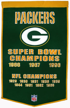 Green Bay Packers Dynasty Banner Wool