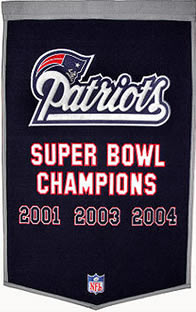 New England Patriots Dynasty Banner Wool