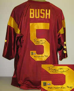 reggie bush signed jersey