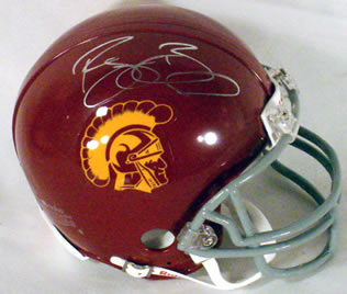 Reggie Bush signed USC mini helmet