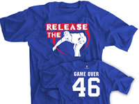 Release the K Navy Game Over Baseball Shirt
