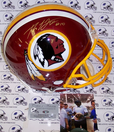 Robert Griffin III autographed Washington Redskins Full Size Authentic helmet
