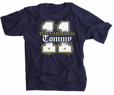 Touchdown Tommy 11 Navy Shirt