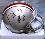 Troy Smith autographed Ohio State Buckeyes mini helmet