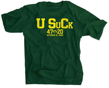 USuCk 47-20 October 31 2009 Shirt