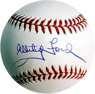 Whitey Ford autographed MLB baseball with COA