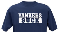 Yankees Suck Navy shirt
