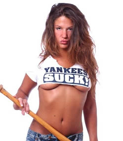 Yankees Suck White Shirt